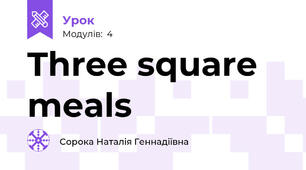 Three square meals
