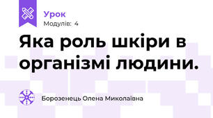 Яка роль шкіри в організмі людини.