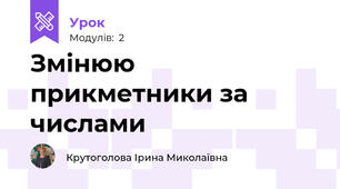Змінюю прикметники за числами