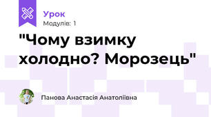 "Чому взимку холодно? Морозець"