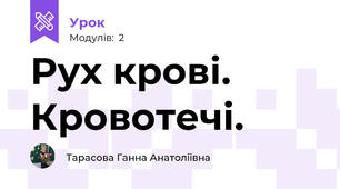 Рух крові. Кровотечі.