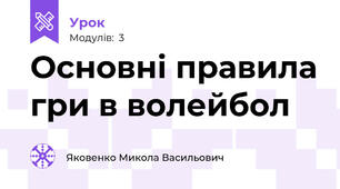 Основні правила гри в волейбол