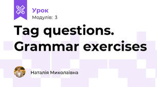Tag questions. Grammar exercises