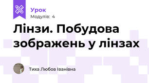 Лінзи. Побудова зображень у лінзах