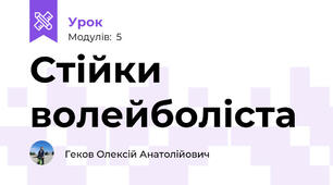 Стійки волейболіста
