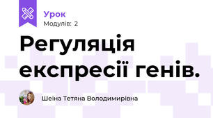 Регуляція експресії генів.
