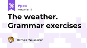 The weather. Grammar exercises