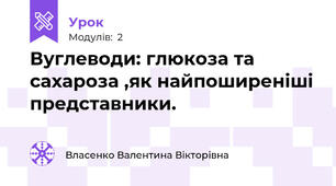 Вуглеводи: глюкоза та сахароза ,як найпоширеніші представники.