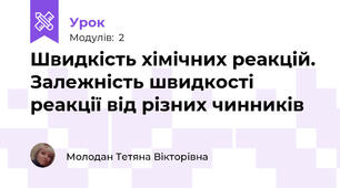 Швидкість хімічних реакцій. Залежність швидкості реакції від різних чинників