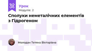 Сполуки неметалічних елементів з Гідрогеном