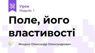  Поле, його властивості