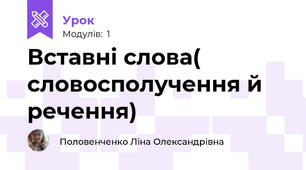 Вставні слова( словосполучення й речення)