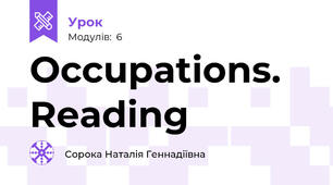 Occupations. Reading