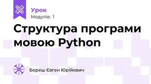 Структура програми мовою Python