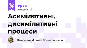 Асимілятивні, дисимілятивні процеси 
