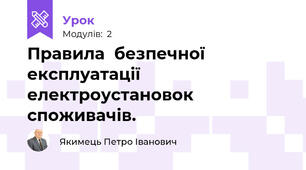 Правила  безпечної експлуатації електроустановок споживачів.