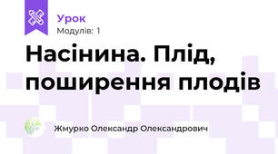 Насінина. Плід, поширення плодів