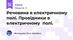 Речовина в електричному  полі. Провідники в електричному  полі.