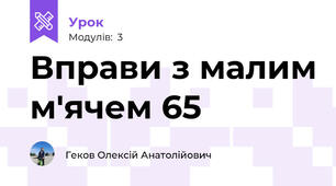 Вправи з малим м'ячем 65