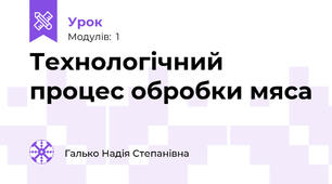 Технологічний процес обробки мяса
