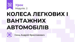 КОЛЕСА ЛЕГКОВИХ І ВАНТАЖНИХ АВТОМОБІЛІВ