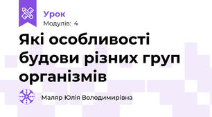 Які особливості будови різних груп організмів