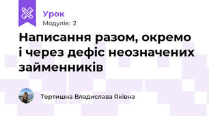 Написання разом, окремо і через дефіс неозначених займенників