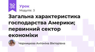 Загальна характеристика господарства Америки; первинний сектор економіки