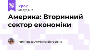 Америка: Вторинний сектор економіки