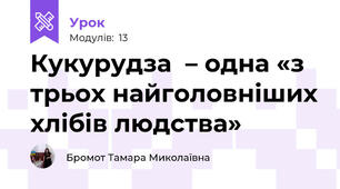 Кукурудза  – одна «з трьох найголовніших хлібів людства» 