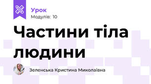 Частини тіла людини