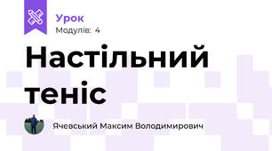 Настільний теніс
