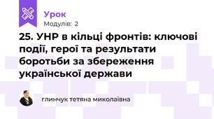 25. УНР в кільці фронтів: ключові події, герої та результати боротьби за збереження української держави