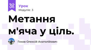 Метання м'яча у ціль.