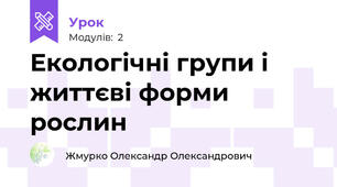 Екологічні групи і життєві форми рослин