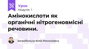 Амінокислоти як органічні нітрогеновмісні речовини.
