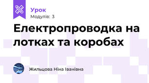 Електропроводка на лотках та коробах