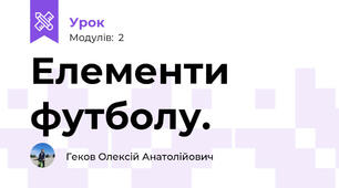 Елементи футболу.