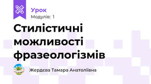 Стилістичні можливості фразеологізмів