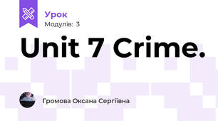 Unit 7 Crime.