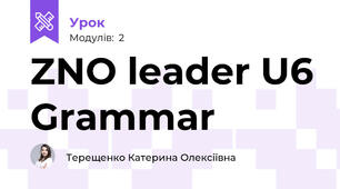 ZNO leader U6 Grammar