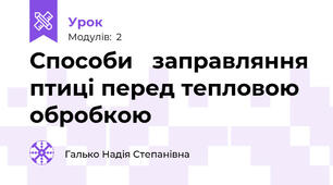 Способи   заправляння птиці перед тепловою обробкою