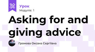 Asking for and giving advice