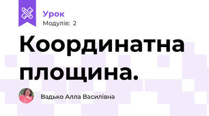 Координатна площина.