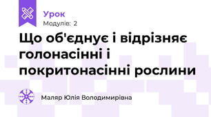 Що об'єднує і відрізняє голонасінні і покритонасінні рослини