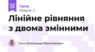 Лінійне рівняння з двома змінними