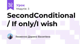 SecondConditional / If only/I wish