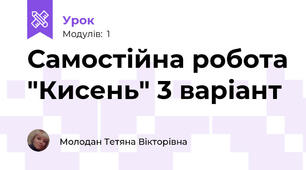 Самостійна робота "Кисень" 3 варіант
