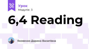 6,4 Reading