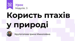 Користь птахів у природі